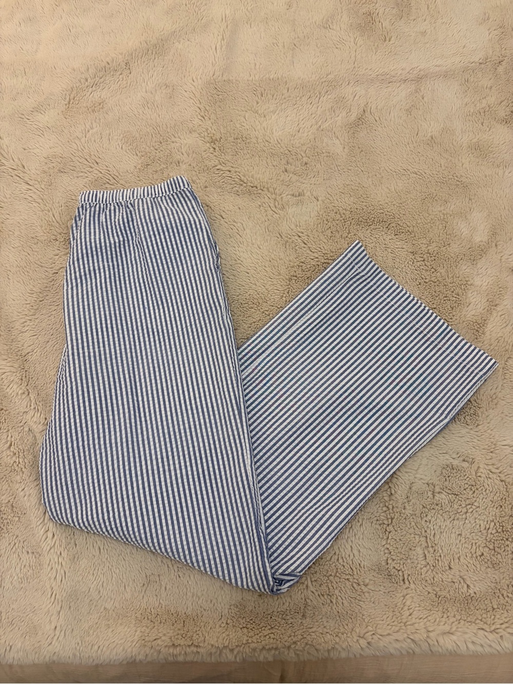 Garage Blue and White Striped Pants